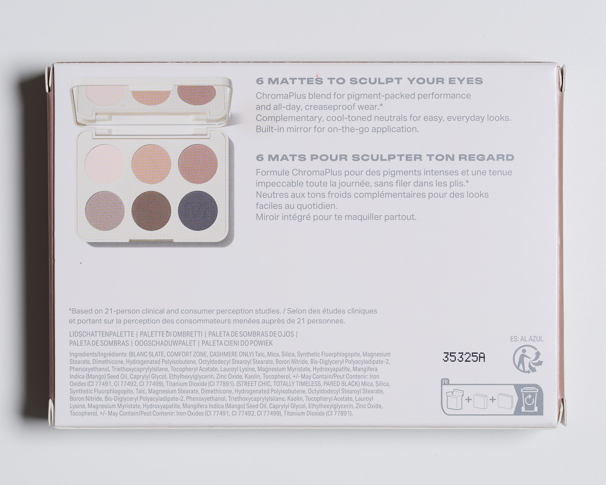 Morphe Underslated ChromaPlus 6-Pan Eyeshadow Palette